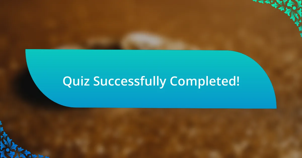 Quiz Successfully Completed!