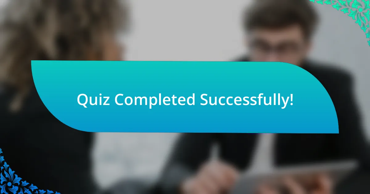 Quiz Completed Successfully!