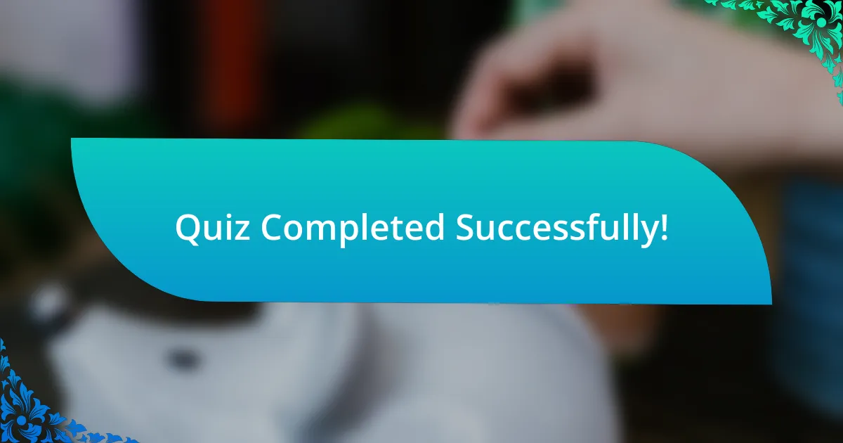 Quiz Completed Successfully!