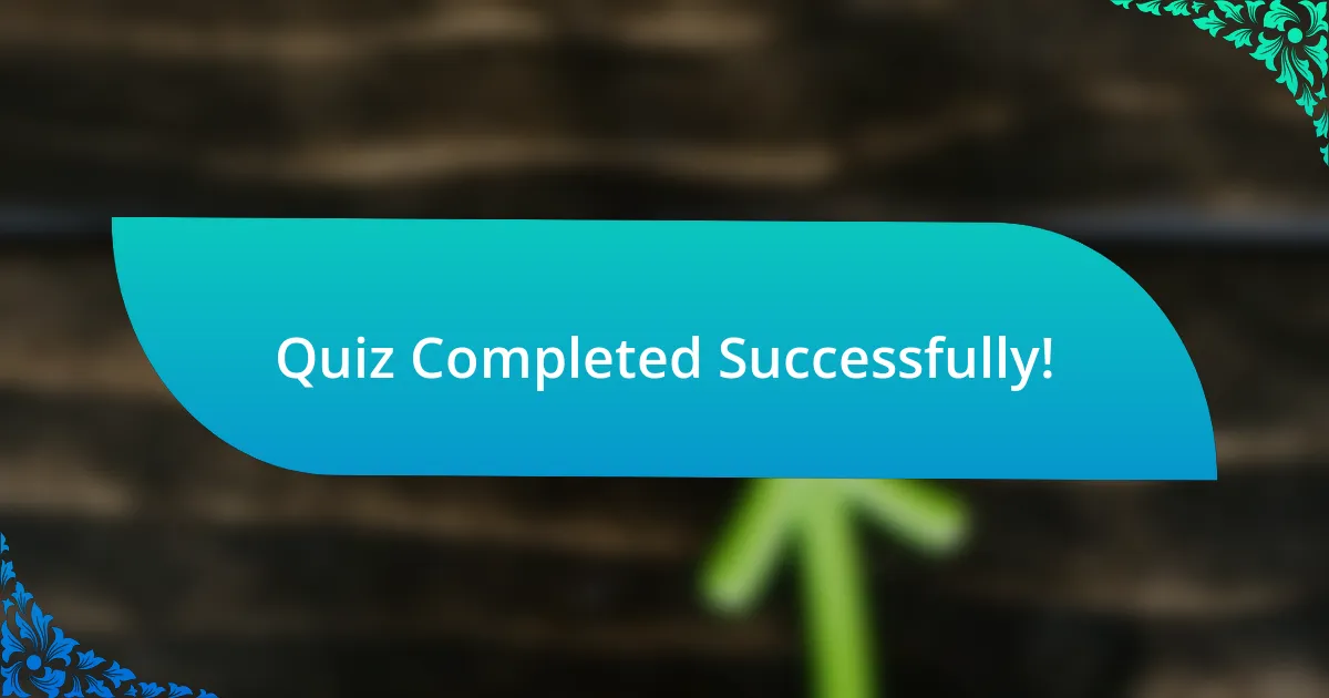 Quiz Completed Successfully!