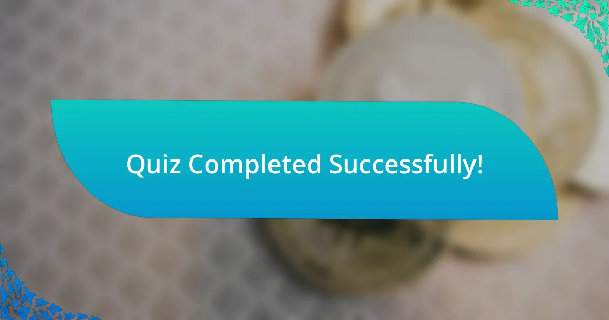 Quiz Completed Successfully!