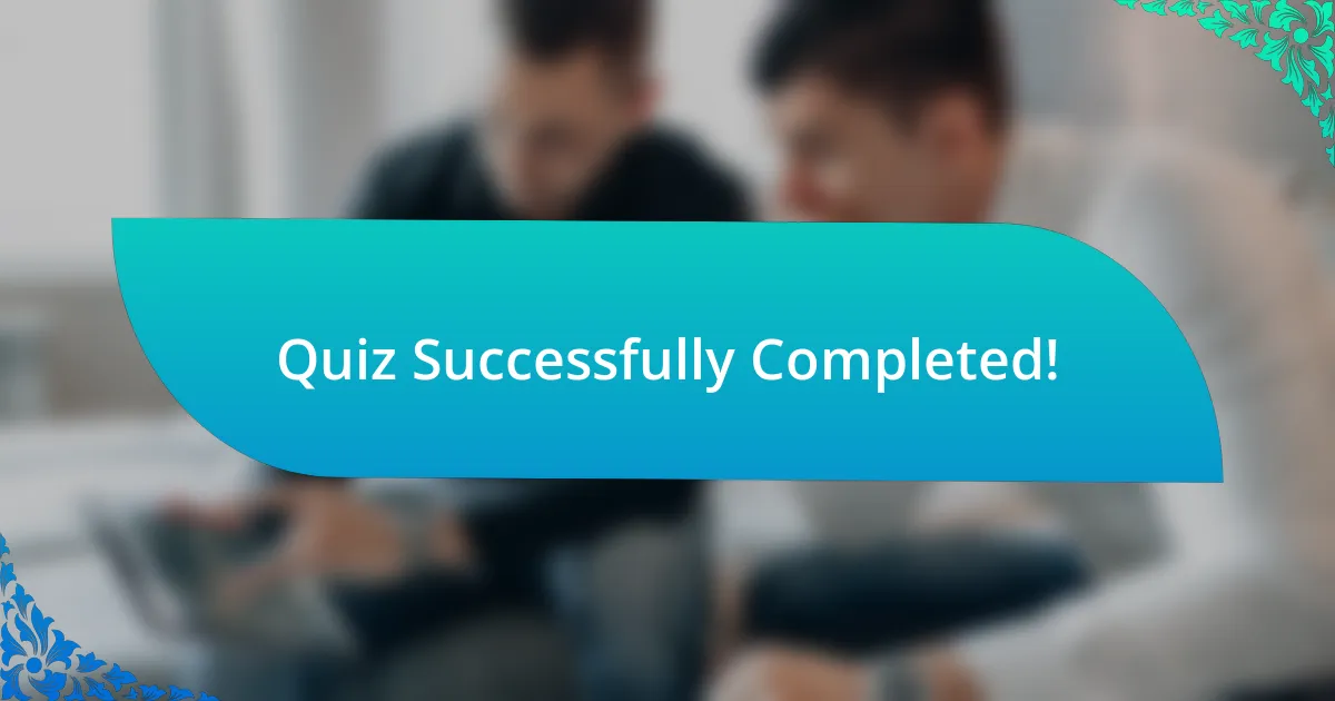 Quiz Successfully Completed!