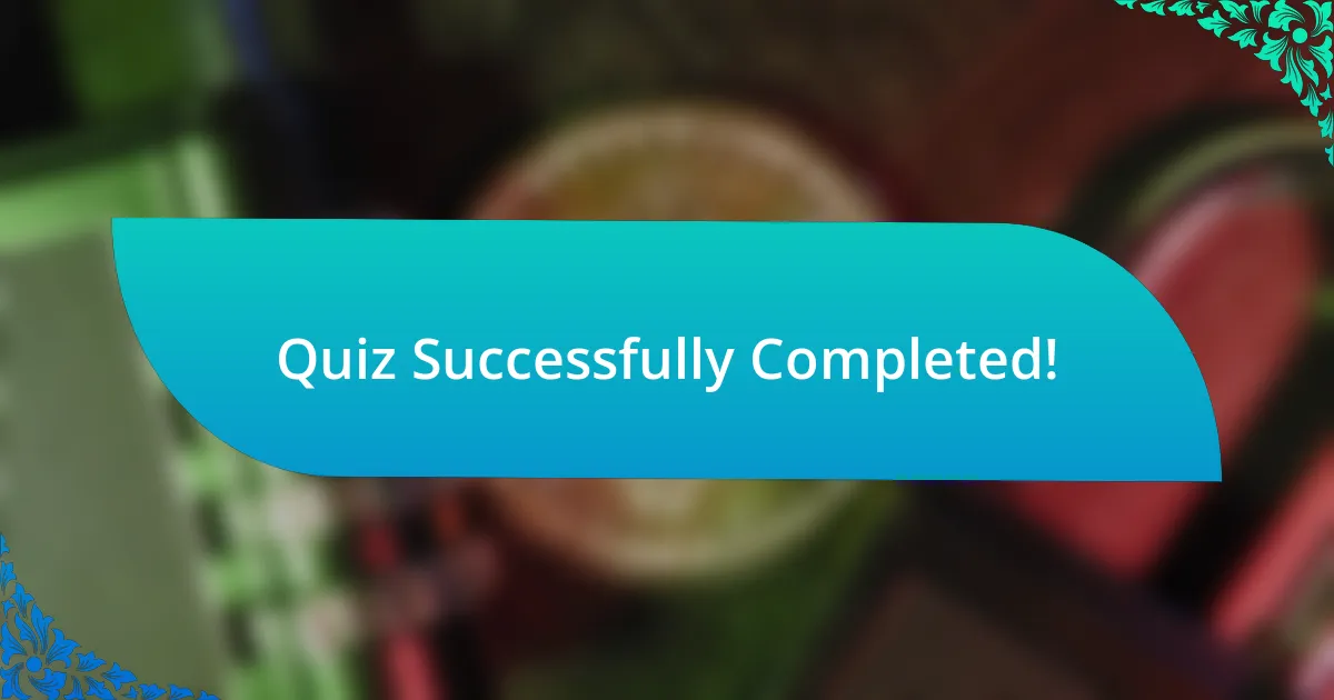 Quiz Successfully Completed!