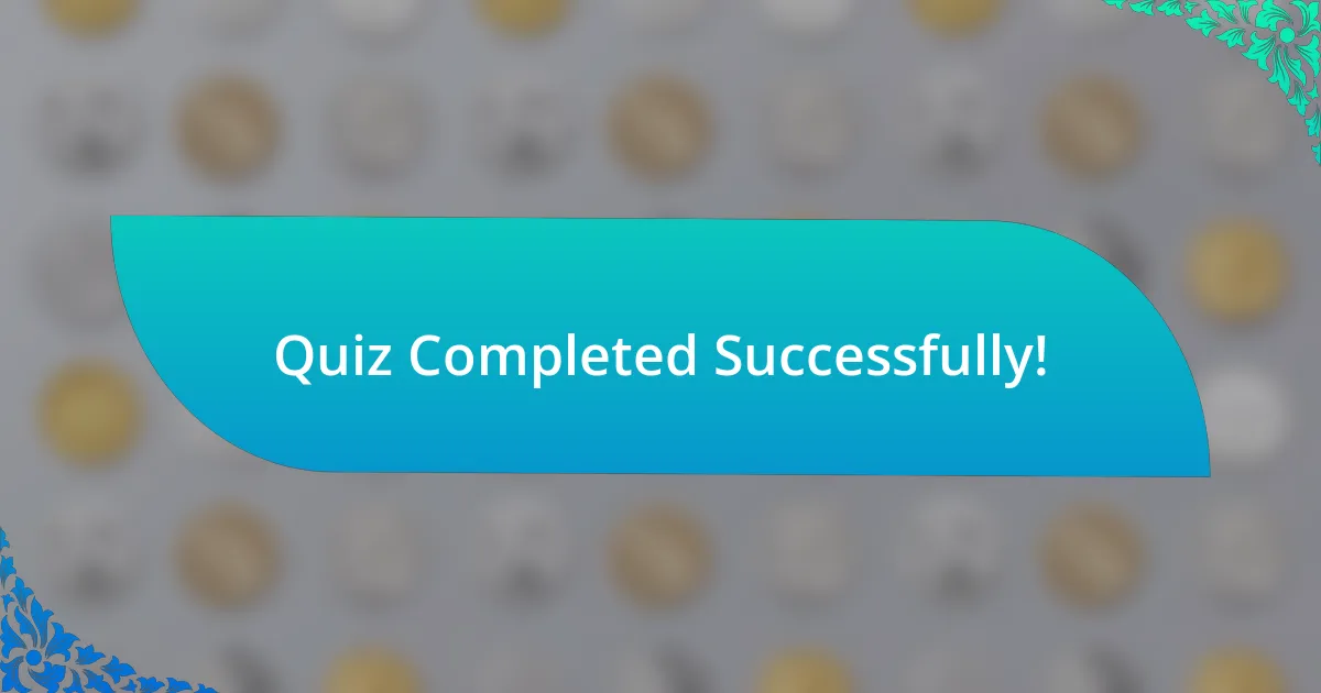 Quiz Completed Successfully!