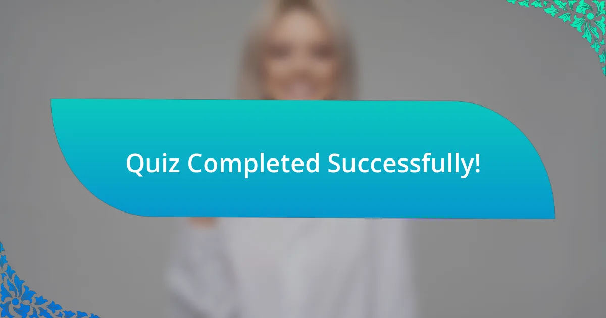 Quiz Completed Successfully!