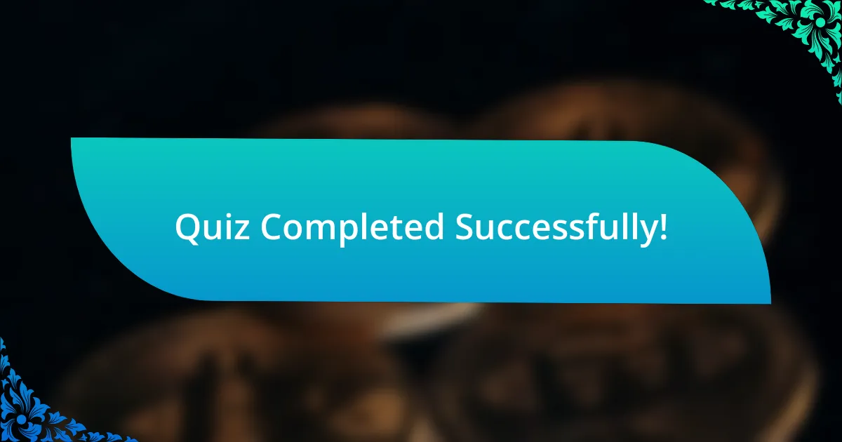 Quiz Completed Successfully!